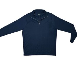 Nordstrom Men's Navy Half-Zip Pullover Sweater